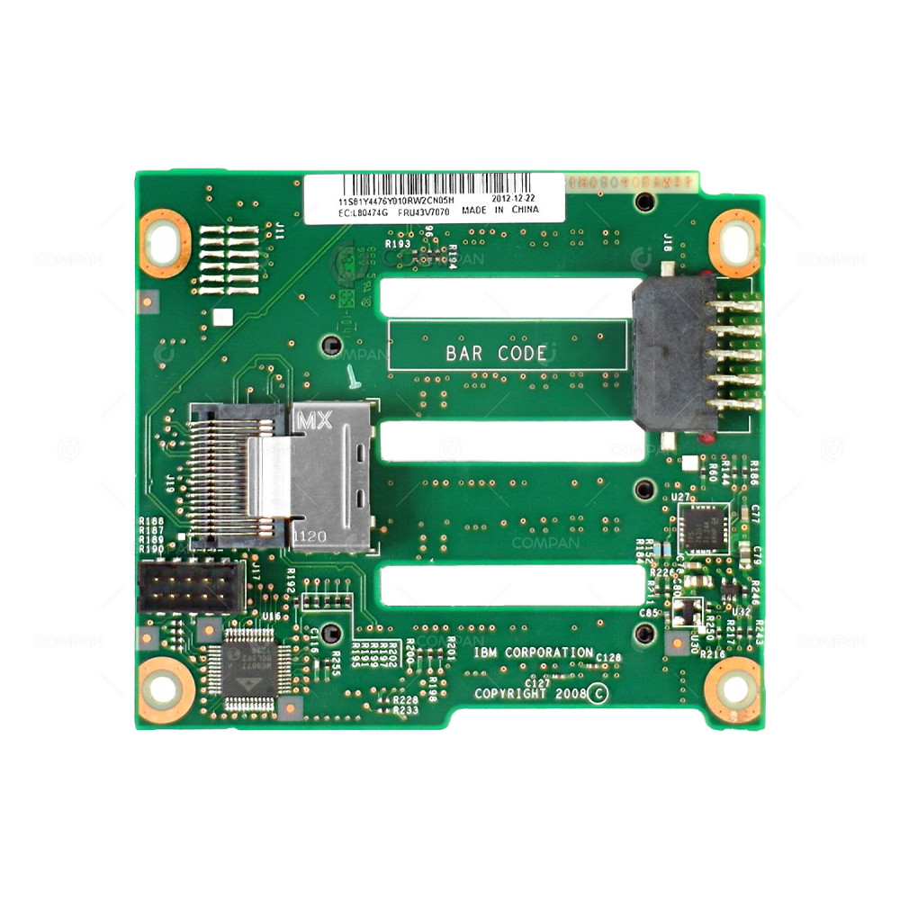 43V7070 IBM BACKPLANE 4BAY 2.5 SFF SAS SATA FOR X3650 M2 M3 M4 81Y4476